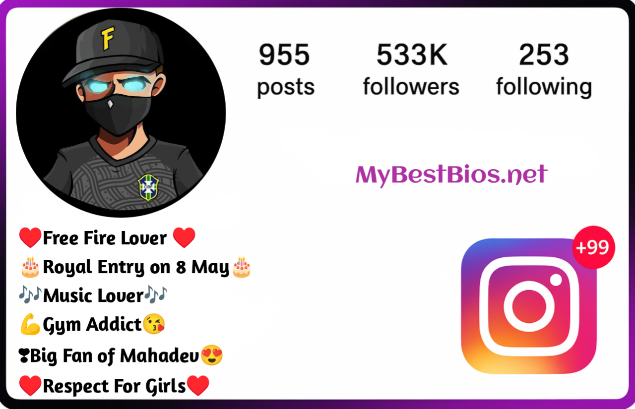 Free Fire Instagram Bio