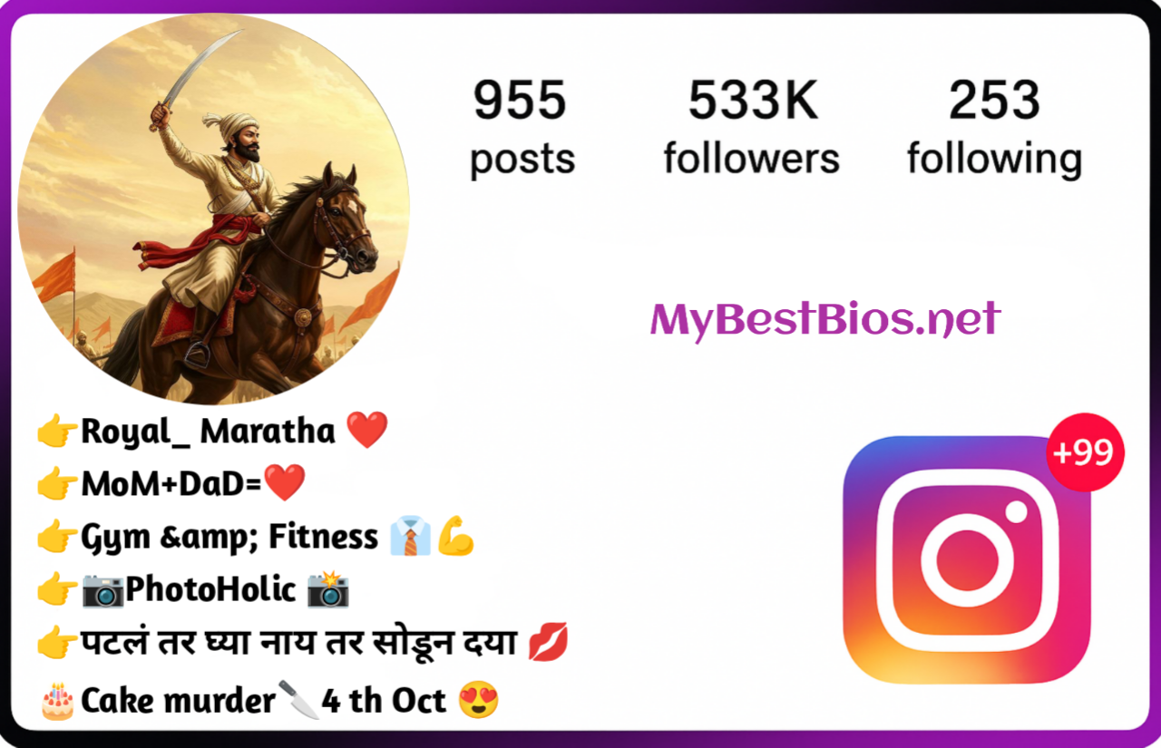 Instagram Bio in Marathi